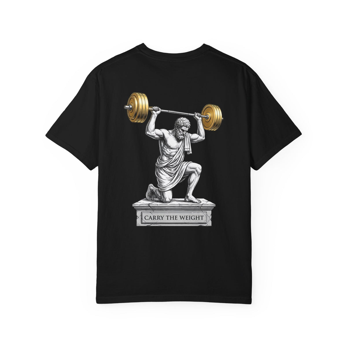 ForgedLoot - Carry The Weight Tee - Black - back | color:Black