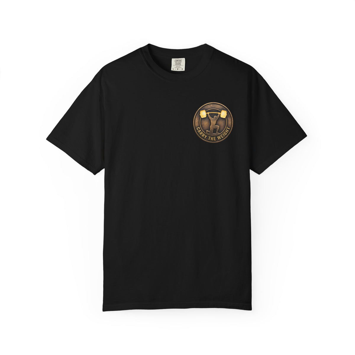 ForgedLoot - Carry The Weight Tee - Black - front | color:Black