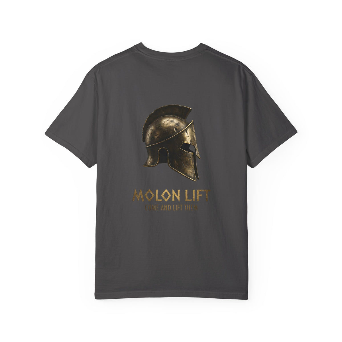 ForgedLoot - Molon Lift Tee - Graphite - back | color:Graphite