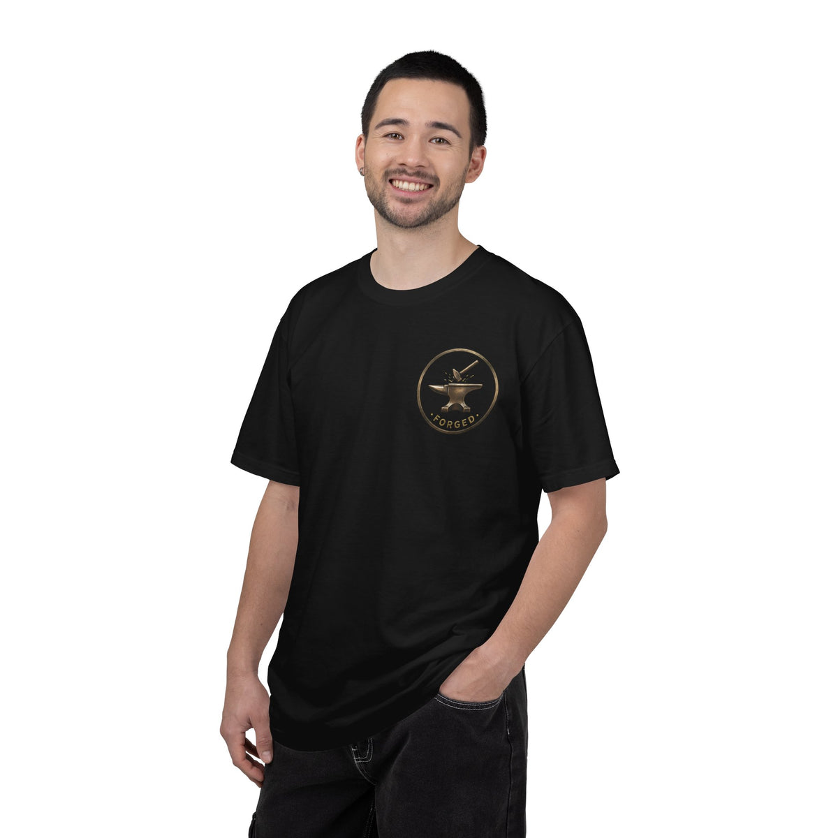 ForgedLoot - Forged Tee - Black - person-1 | color:Black