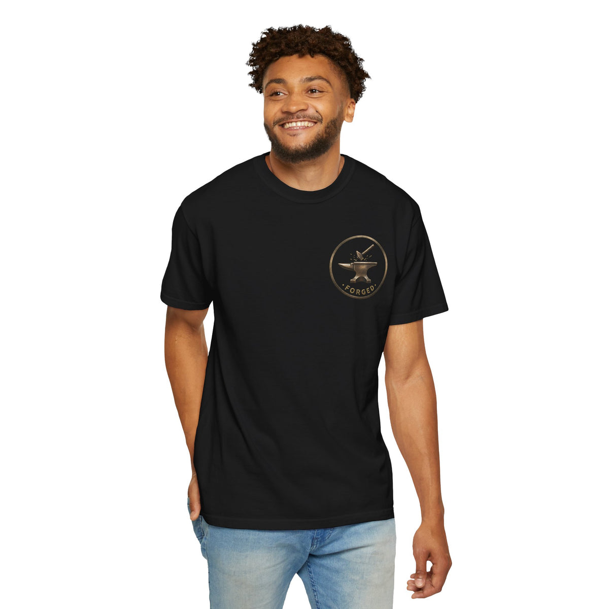 ForgedLoot - Forged Tee - Black - person-4 | color:Black
