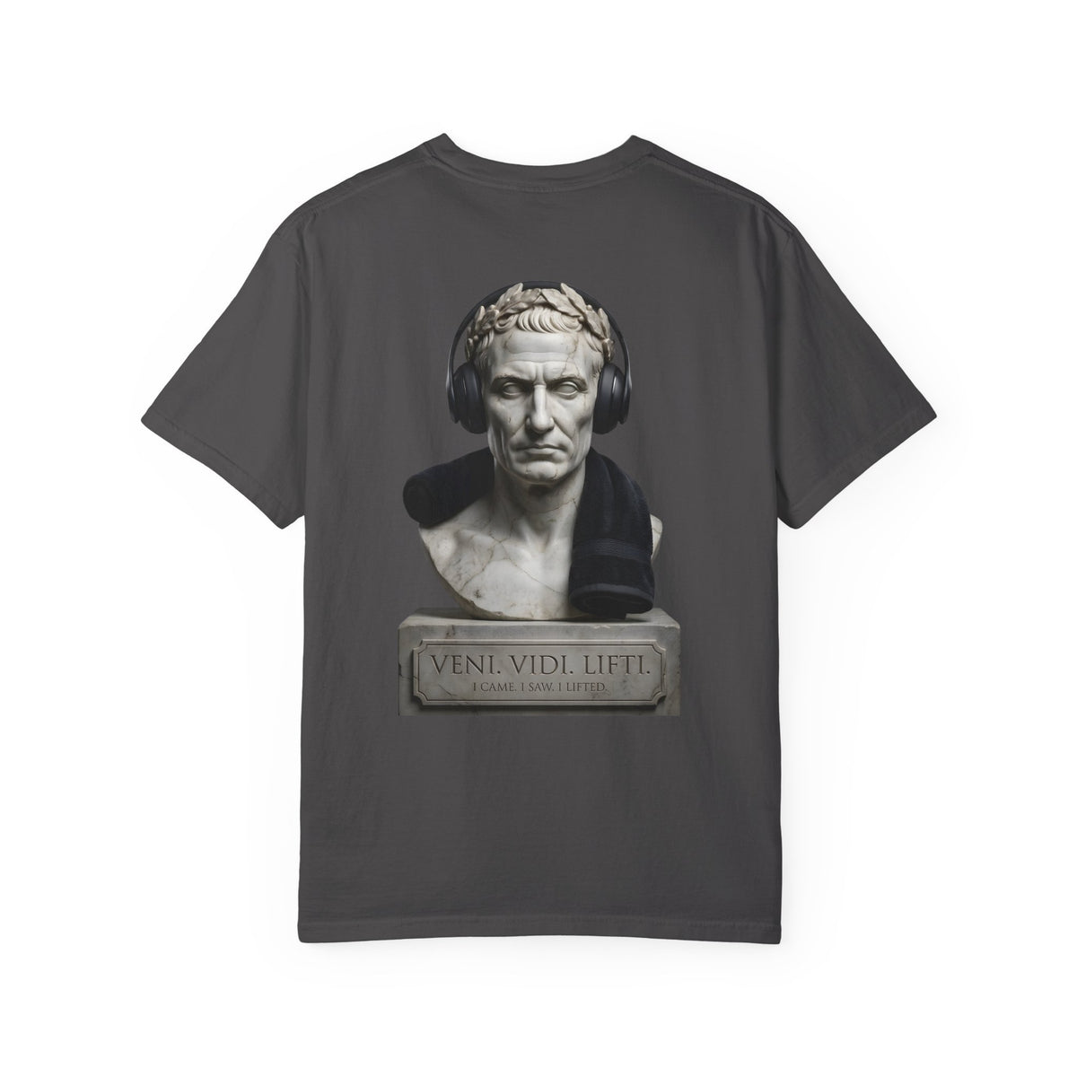 ForgedLoot - Veni Vidi Lifti Tee - Graphite - back | color:Graphite