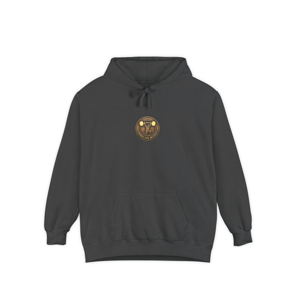 ForgedLoot - Carry The Weight Hoodie - Pepper - front | color:Pepper