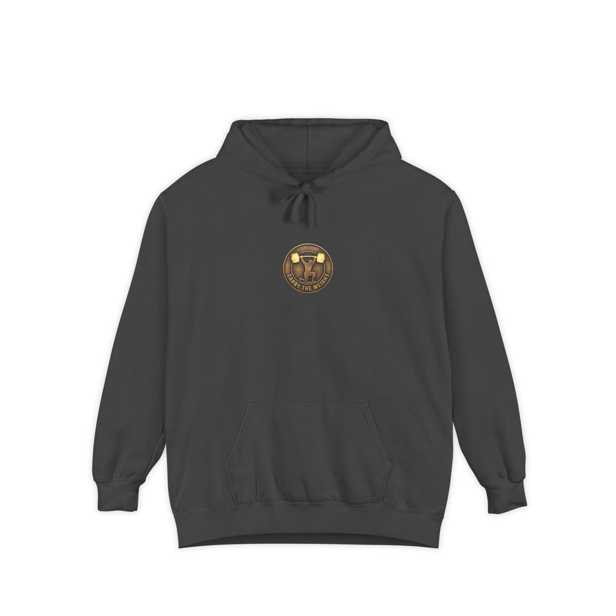 ForgedLoot - Carry The Weight Hoodie - Pepper - front | color:Pepper