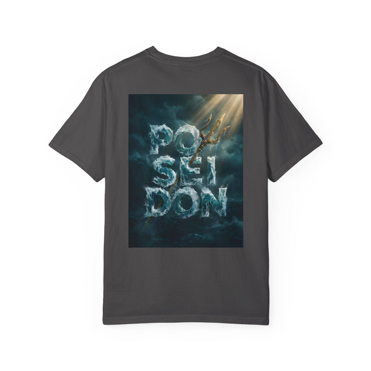 ForgedLoot - Poseidon Tee - Graphite - back | color:Graphite