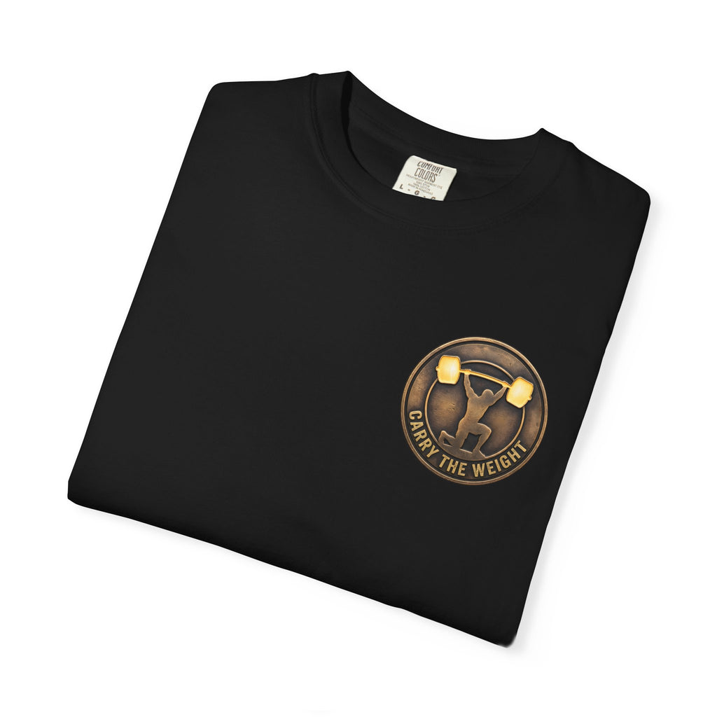 ForgedLoot - Carry The Weight Tee - Black - folded | color:Black