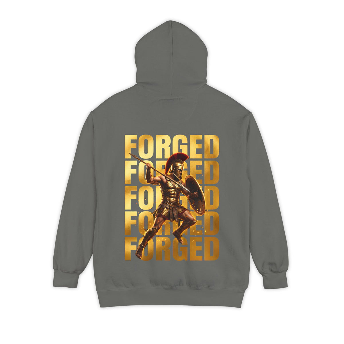 ForgedLoot - Forged Hoodie - Grey - back | color:Grey