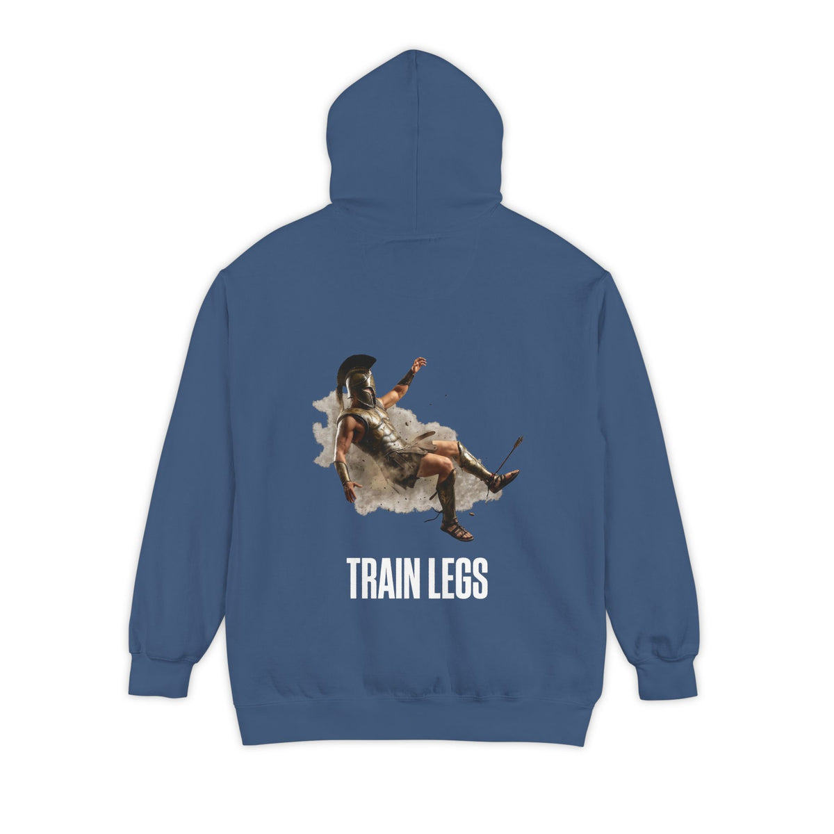ForgedLoot - Train Legs Hoodie - True Navy - back | color:True Navy