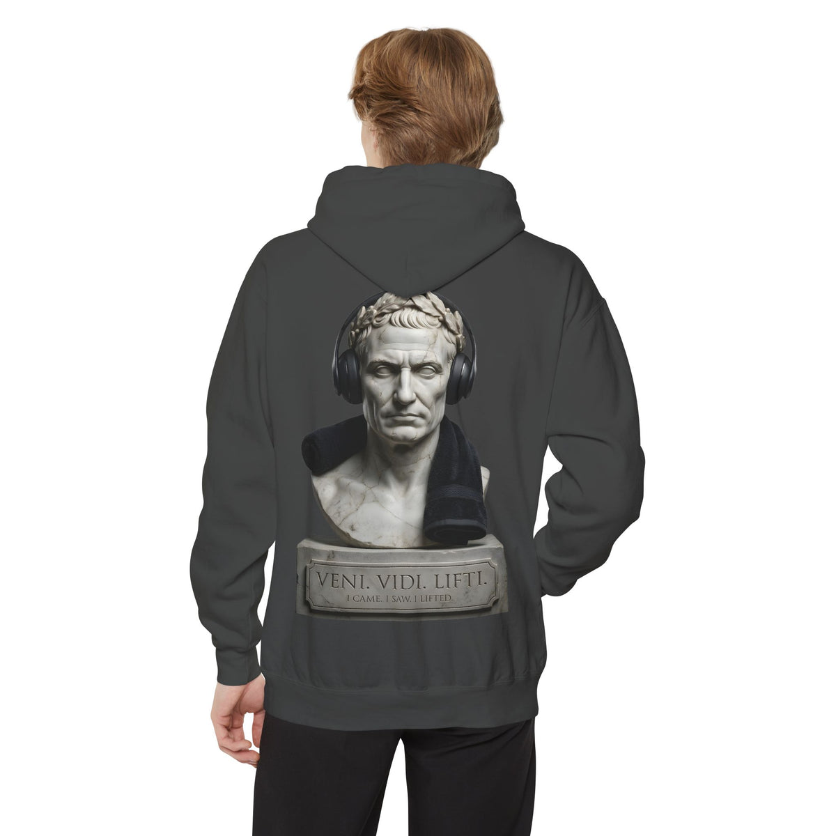 ForgedLoot - Veni Vidi Lifti Hoodie - Pepper - person-2 | color:Pepper